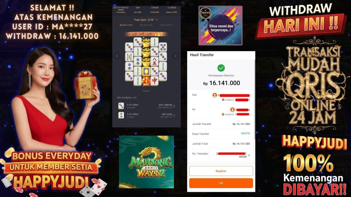 HAPPYJUDI JACKPOT SLOT MAHJONG WAYS 2